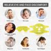 ZNCUETD Face Eye Mask Ice Pack for Reducing Puffiness, Bags Under Eyes, Puffy Dark Circles, Migraine,Hot/Cold Pack with Soft Plush Backing (Lemon Yellow) view 3