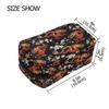 ALAZA Makeup Bag Cosmetic Bags for Women Small Zipper Pouch Travel Chinese Dragon Flower Cosmetic Organizer Case Portable For Purse view 3