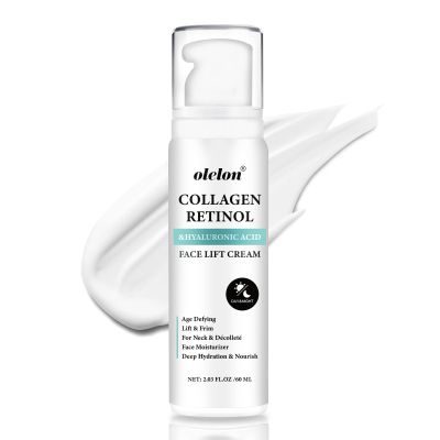 Instant Face Lift Cream - Face and Neck Firming and Tightening Cream with Collagen & Retinol, 6-in-1 Hydrating Neck Firming C-ream | Fast-Absorbing, Visibly Smoothing Lines