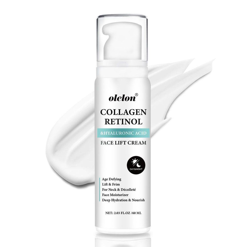 Instant Face Lift Cream - Face and Neck Firming and Tightening Cream with Collagen & Retinol, 6-in-1 Hydrating Neck Firming C-ream | Fast-Absorbing, Visibly Smoothing Lines