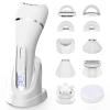 Electric Shavers for Women, 7 in 1 Hair Removal Kit with Epilator Bikini Trimmer Face Razor Body Brush Face Massager Foot Callus Remover, IPX7 Waterproof Lady Razors Set for Legs Armpit Bikini Pubic view 1
