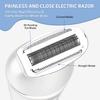Electric Shavers for Women, 7 in 1 Hair Removal Kit with Epilator Bikini Trimmer Face Razor Body Brush Face Massager Foot Callus Remover, IPX7 Waterproof Lady Razors Set for Legs Armpit Bikini Pubic view 3