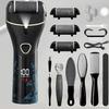 18 in 1 Electric Callus Remover for Feet, Electric Waterproof Scrubber Dead Skin Removal Tool with 3 Roller Heads, 2 Speed Feet File Pedi for Cracked Heels, Calluses, Dead Skin (Black) view 1