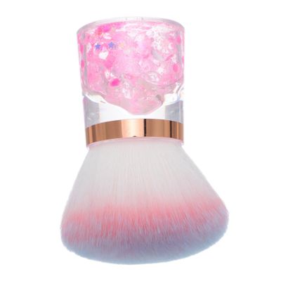 Didiseaon Nail Art Dust Brush Flower Shaped Soft Duster for Nail Powder Removal Portable Dusting Brush Makeup for Professionals Beginners