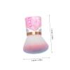 Didiseaon Nail Art Dust Brush Flower Shaped Soft Duster for Nail Powder Removal Portable Dusting Brush Makeup for Professionals Beginners view 2