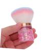 Didiseaon Nail Art Dust Brush Flower Shaped Soft Duster for Nail Powder Removal Portable Dusting Brush Makeup for Professionals Beginners view 4
