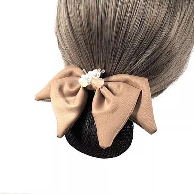 DNHPSMYI Flight Attendant Coiffure Head Flower Hairnet Female for Stewardess Banks Hotels Restaurant Staff(Colour 2)
