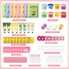 88PCS Spa Party Supplies for Girls, Spa Party Favors Include Face Masks, Under Eye Patches, Lip Masks, Lip Balm, Hand Cream, Foot Bath Bombs, Compressed Towels, Bulk Spa Sleepover Slumber Party Kit view 2