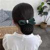 DNHPSMYI Women's Updo Hair Bow Hair Net Work Headdress Hair for Stewardess Banks Hotels Restaurant Staff(Colour 5) view 1