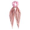 FWJUNHUYC Handmade Crease Large intestine Hair tie Vintage Streamer Women's Ponytail Hair tie Hair tie Hair Rope Hair Ornament view 1