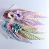 FWJUNHUYC Handmade Crease Large intestine Hair tie Vintage Streamer Women's Ponytail Hair tie Hair tie Hair Rope Hair Ornament view 3