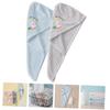 EPIGEIST 2Pcs Double Layer Quick Drying Head Towels Water Absorption Hair Wraps for Efficient Hair Drying Comfortable and Practical Bath Towels for Women view 4