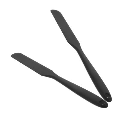DECORNIJIA 2pcs Non Stick Silicone Waxing Spatulas for Hair Removal Large Applicator Sticks for Home Salon Eyebrow Use Ergonomic Grip Efficient Scraper Surface for Women