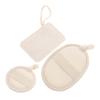 3Pcs Natural Loofah Face Scrubbers for Men Gentle Exfoliating Pads for Daily Use Convenient and Portable Facial Cleansing Safe Loofah Fibers for Healthy Skin view 1