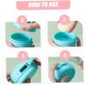 2PCS Silicone Body Scrubber, Dual Function Soft Silicone Body Brush Soap Holder with Gentle Bristles & Lanyard for Shower and StroageSilicone Scrubber view 2