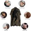 Black Gibbon Monkey Hair Cutting Cape Anti-Static Professional Hairdressing Salon Capes Lightweight Barber Cape For Professional Stylists And Home Use 47.6 X 40.5 Inches view 3