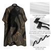Black Gibbon Monkey Hair Cutting Cape Anti-Static Professional Hairdressing Salon Capes Lightweight Barber Cape For Professional Stylists And Home Use 47.6 X 40.5 Inches view 4