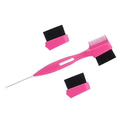 EPIGEIST 1 Set Portable Eyebrow Brush with Comb Changeable Brush Heads Dual Sided Brow Tool for Eyebrow Shaping and Grooming and Tidying Up Hair Edges