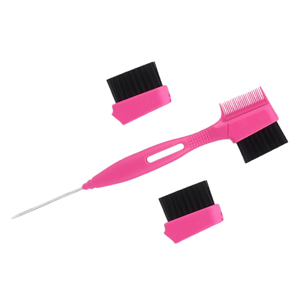 EPIGEIST 1 Set Portable Eyebrow Brush with Comb Changeable Brush Heads Dual Sided Brow Tool for Eyebrow Shaping and Grooming and Tidying Up Hair Edges