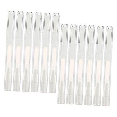 TOGEVAL 15pcs Refillable Nail Oil Pens Transparent Cosmetic Applicators for Lip Gloss Eyelash Growth and Nail Nutrition Lightweight Leak Design for Travel and Business Use