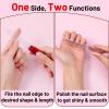2Pcs Nail Buffer for Natural Nails Glass, Nail Buffers with Case Crystal Nails Files Shaping Nano Fingernail Files for Natural and Acrylic Home Salon Use Christmas Gift for Woman and Man view 3