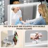 AOXDWGE 33.5" Foldable Nail Desk Lamp, 456LEDs 3350LM Half Moon Light for Nail Desk with Phone Holder, 3 Color Modes 3000K-6000K Professional Manicure Table Lamp for Nail Tech Salon view 2