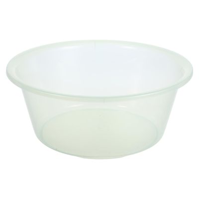 COOLHIYA Transparent Plastic Foot Soak Basin for Portable Dish Tub for Camping Laundry and Home Use Childsafe Design Lightweight and Space Saving for Daily Washing and Vegetable Cleaning