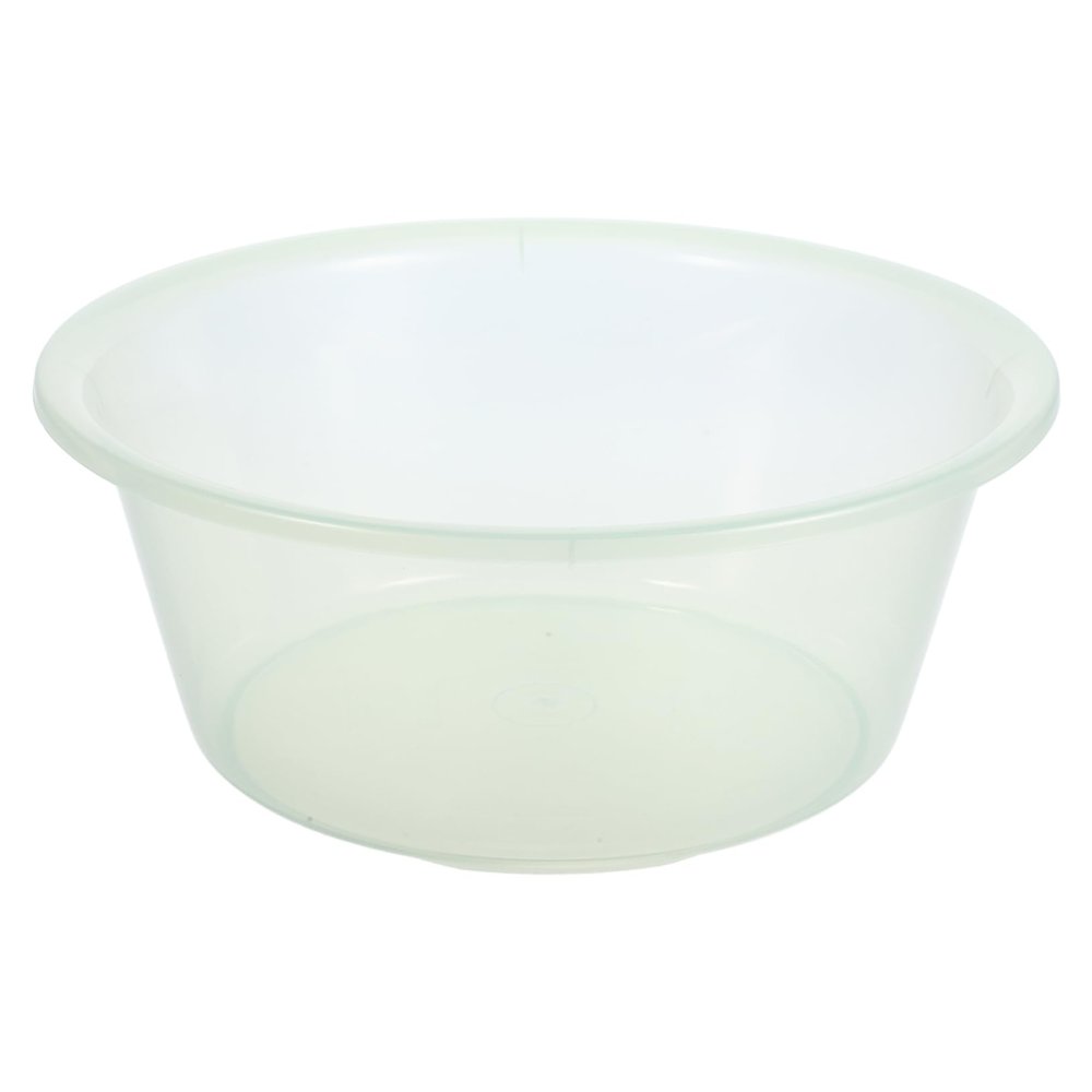 COOLHIYA Transparent Plastic Foot Soak Basin for Portable Dish Tub for Camping Laundry and Home Use Childsafe Design Lightweight and Space Saving for Daily Washing and Vegetable Cleaning
