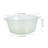 COOLHIYA Transparent Plastic Foot Soak Basin for Portable Dish Tub for Camping Laundry and Home Use Childsafe Design Lightweight and Space Saving for Daily Washing and Vegetable Cleaning view 2