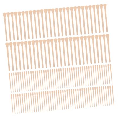 DECORNIJIA 200pcs Wooden Waxing Sticks Applicator Spatulas for Hair Removal Versatile Waxing Tools for Home Salon Use Smooth Skin Minimizes Discomfort Efficient Hair Removal Supplies