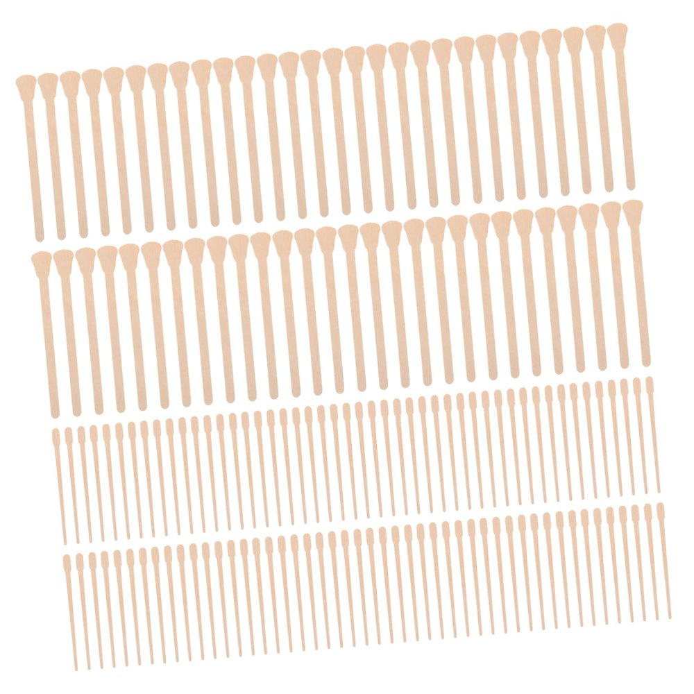 DECORNIJIA 200pcs Wooden Waxing Sticks Applicator Spatulas for Hair Removal Versatile Waxing Tools for Home Salon Use Smooth Skin Minimizes Discomfort Efficient Hair Removal Supplies