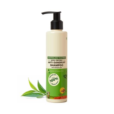 Australian Tea Tree Non-Drying Anti-Dandruff Shampoo 200 ml | Removes Dandruff from Source | Helps with Itching, Irritation | Strong & Smooth Hair | For Men & Women