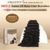 TRIIPPY Real Raw Sea Wavy Bundles Human Hair,100% Cambodian Raw Hair Sew-In Weave Single Bundle,Triple The Lifespan Over Regular Virgin Hair Bundle,No.1 Raw Hair Brand On Amazon(14 Inch) view 3