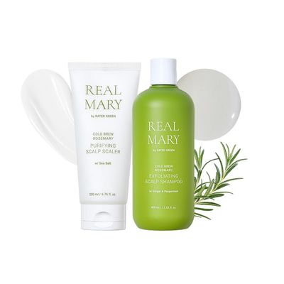 RATED GREEN Real Mary Scalp Purifying & Exfoliating Care Bundle (Scaler & Shampoo)