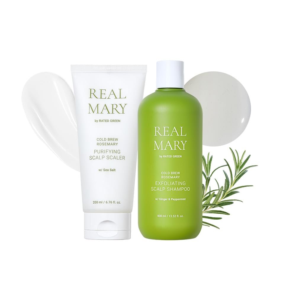 RATED GREEN Real Mary Scalp Purifying & Exfoliating Care Bundle (Scaler & Shampoo)