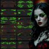 12 Pairs Glow Halloween Eye Shadow Stickers Face Makeup Patches, Luminous Eyeliner Decals Spider Web Cat Skull Bat Temporary Tattoo for Women Girls Fake Tattoos Halloween Masquerade Party Supplies view 1