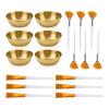 18 Pieces Stainless Steel Facial Bowls and Brushes Set, 12 Flat & Fan Skincare Brushes for Face with 6 Mixing Bowls, Cosmetic Face Applicator Tool Esthetician Supplies for Women Beauty (18 Pieces) view 1