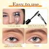 4 Pack Fan Brush for Mascara, Folding Angle Mascara Brush for Eyes, Multifunctional Soft Eye Makeup Brushes for Upper and Lower Eye Lash, Natural Lifted view 3