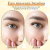 4 Pack Fan Brush for Mascara, Folding Angle Mascara Brush for Eyes, Multifunctional Soft Eye Makeup Brushes for Upper and Lower Eye Lash, Natural Lifted view 4