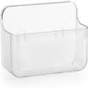 Adhesive Wall Mounted Small Storage Organizer Box for Bathroom,Organizer Bins Wall Storage Basket Adhesive Hanging Makeup Containers for Bathroom, Kitchen, Pantry view 1