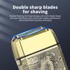 HIENA PRO Professional Foil Shaver for Men, Double Electric Foil Trimmer, Cordless Bald Head Precision Trimmer, Electric Razor, Rechargeable with USB, Gifts for Men (QLT) view 2