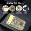 HIENA PRO Professional Foil Shaver for Men, Double Electric Foil Trimmer, Cordless Bald Head Precision Trimmer, Electric Razor, Rechargeable with USB, Gifts for Men (QLT) view 3