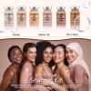 BB Facial Glow Serum Foundation Starter Kit Combined With Niacinamide and Peptides To Even Skin Tone Anti-Aging Set, 0.27oz 6 Vials Color Changing Foundation view 2