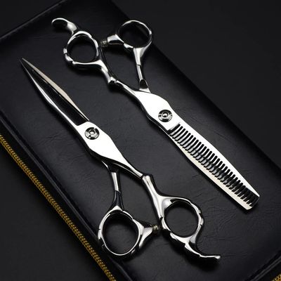 Hair Cutting Scissors, 6inch Professional Japan 440c Steel Scissor Upscale Haircut thinning Barber Hair Cutting Shears Hairdressing Scissors
