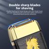 HIENA PRO Professional Foil Shaver for Men, Double Electric Foil Trimmer, Cordless Bald Head Precision Trimmer, Electric Razor, Rechargeable with USB, Gifts for Men (BGLT) view 2