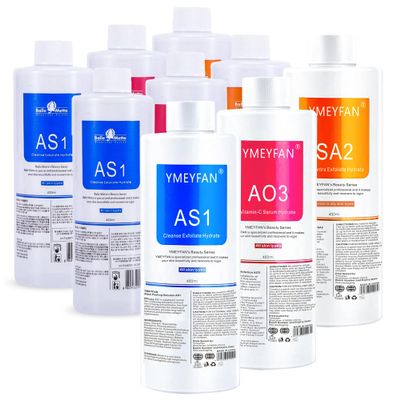 3 Set AS1 SA2 AO3 Solution for Hydrogen Machine, Aqua Peeling Solution for Exfoliate Cleansing Nourishing (9 Bottles)