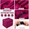 FillTouch 12 Pcs 15L Foldable Foot Soaking Tub Kit Portable Foot Bath Tub for Soaking Feet with Towel and Storage Bag Soak Spa Bucket for Travel Camping (Claret) view 4