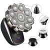 Bawldy 9.0 Shaver, Bald Head Shaver 9.0, Bawld Pro, 9D Floating Magnetic Blade Heads, 6-in-1 Detachable Rechargeable Electric Razor for Men, IPX7 Wet & Dry Shaving with LED Display (Set-9 Blades) view 3