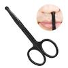 Scissors 1pcs Stainless Steel Makeup Scissors Black Portable Nose Hair Eyebrow Eyelashes Trimmer Trimming Tweezer Beauty view 4