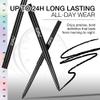 PopUp Black Eyeliner Pencils,Waterproof Gel Eyeliner Pencil Black Waterline Eye Liner Pen for Women Waterproof Smudge Proof Long-lasting (BLACK) view 3